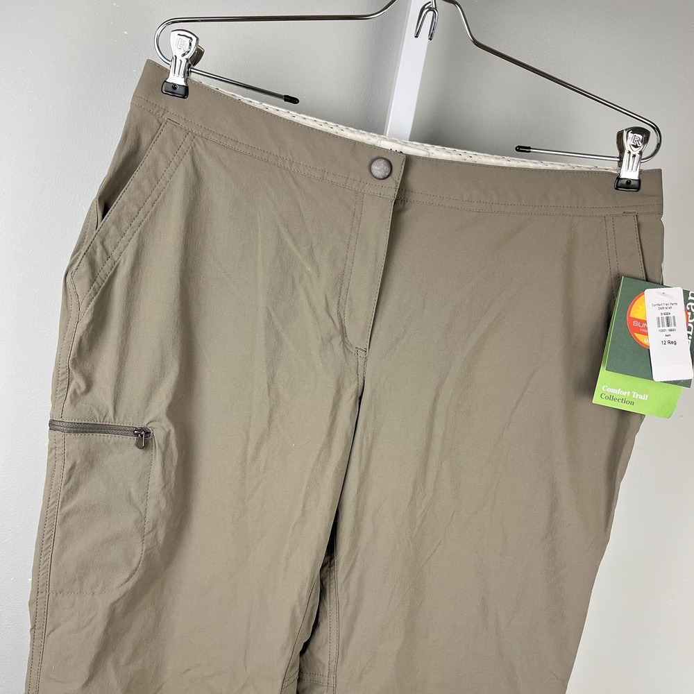 L.L. Bean Womens 12 Comfort Trail Pants in Ash New NWT Hiking Gorpcore Outdoors